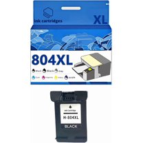 804 804XL Ink Cartridges Compatible for HP 6220 6222 7120 Inkjet Printers, Leak-Proof Design Crisp Printing