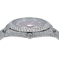 thumbnail image 4 of Pre-Owned Rolex Datejust 41MM 116300 Red Roman Diamond Dial Diamond Bezel Stainless Steel Full Diamond Oyster Bracelet, 4 of 8