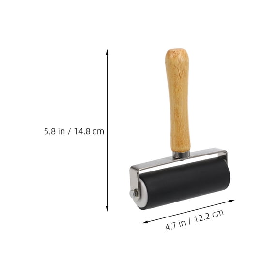 OUNONA 3pcs Gel Printing Roller with Wooden Handle for Art Tool in Crafting Use