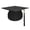 Black, variant on Hats For Women Beret Red Classic For High School Bachelor Master Unisex Adult Grad Graduation Decorations Kit Womens Hats