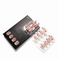thumbnail image 2 of Valentine’s Day Press On Nails Short Glossy Acrylic Fake Nails with Heart Design, Valentines Day Nails Set Press-ons, Artificial False Nails with Jelly Adhesive Glue for Women Nail Art 24PCS, 2 of 8