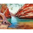 thumbnail image 2 of Gercken, Graham 32x26 White Modern Wood Framed Museum Art Print Titled - Outback Billabong, 2 of 4