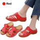 thumbnail image 2 of Likrtyny Sandalias Cuña Vintage Con Punta Abierta para Mujer Antideslizantes para Interior Y Exterior (rojo 36), 2 of 8