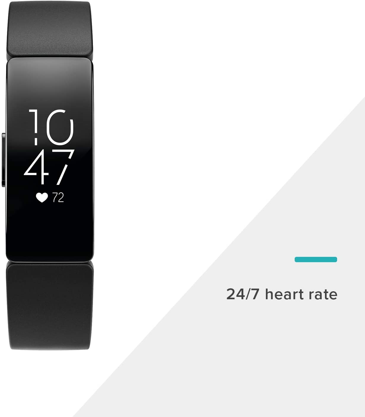 Restored Fitbit FB413BKBK Inspire HR Heart Rate & Fitness Tracker, One Size (S & L bands included) (Refurbished) - image 2 of 6