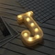 thumbnail image 5 of LED 26 Alfabeto Letra Número Luces Ampersand y Símbolo Amor Corazón Iluminar Lámpara de señal para amor Boda Fiesta en casa Decoración de bar de vacaciones, 5 of 5