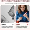 thumbnail image 4 of 2-in-1 Automatic Needle Threader and Seam Ripper Tool – Quick Needle Threading & Seam Removal for Hand Sewing, Embroidery, DIY Crafts, and Repairs, Purple, Threaders, 4 of 7