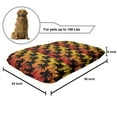 thumbnail image 2 of Tropical Pet Bed, Silhouette of Palm Trees Island Background Hawaiian Forest Design, Resistant Pad for Dogs and Cats Cushion with Removable Cover, 24" x 39", Orange Mustard Dark Brown, by Ambesonne, 2 of 4