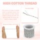 thumbnail image 3 of Cuerda de algodón trenzada colorida de 1.5mm, 11 yardas de hilo de panadero blanco/gris, cuerda de 4 hebras para hacer pulseras de amistad, manualidades DIY, envoltura de joyas, suministro decorativo, 3 of 5