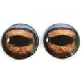 thumbnail image 4 of Brown Toad Frog Glass Eyes, 4 of 6