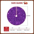 thumbnail image 4 of Kll Purple Glitter Christmas Tree Skirt 30",Party Decorations Farmhouse For Christmas Decorations Holiday Party, 4 of 8