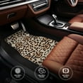 thumbnail image 4 of XMXT Waterproof Floor Mats for Cars, Stylish Leopard Pattern Universal Fit Auto Carpet Car Mats, Set of 4, 4 of 6