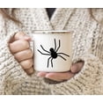 thumbnail image 4 of Koyal Wholesale Funny Halloween 11oz. Stainless Steel Campfire Coffee Tea Mugs, Spider, 4 of 5