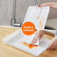 thumbnail image 2 of Queilt Lot de 3 Plateaux de Service en Plastique, Plateaux Repas pour les Fêtes, Sans BPA Plateau Alimentaire Réutilisable pour Collations, Aliments, Biscuits, 2 of 3