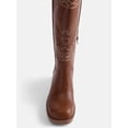 thumbnail image 5 of No Boundaries Women's Bird Embroidered Block Heel Boots, 5 of 6