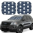 thumbnail image 1 of Fotbe white arrow Skull Juego de 2 Piezas de Parasoles para Parabrisas | Bloqueador Solar para Auto | Accesorios Plegables para Protección Solar Interior-Large, 1 of 6