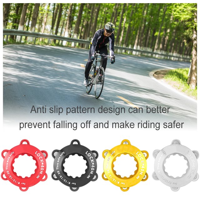 VONKY 1 Set Center Locks Disc Brake Rotors Adapter 6-Bolt Bike Bolts Stainless Compatible Conversion Wheelchair Brakes Gold