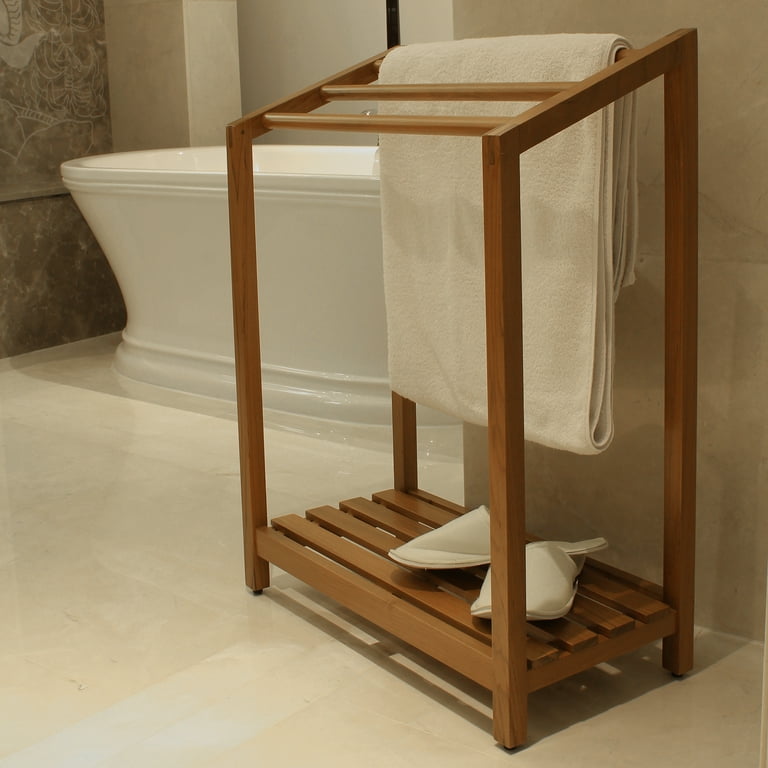 Wooden towel 2025 rack walmart