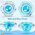 thumbnail image 3 of CQHVKQ 21" Inflatable Baby Pool Float Seat, Baby Swimming Ring for Swim Training, Toddler Inflatable Swimming Float with Double Airbag Safety Seat, Adjustable Infant Pool Floats 6-12 Months, Blue, 3 of 9