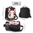 thumbnail image 2 of Naloa Cute Axolotl Sakura Blossoms Lunch box Lunch bag for men women Large capacity Lunchbox Insulated Lunch bag Lunch box cooler, 2 of 7