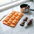 thumbnail image 3 of Silicone Halloween Baking Mold Pumpkin Bat Skeleton Shape DIY Fondant Chocolate Cookie Making Tool For Holiday Dessert Craft, 3 of 8