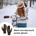 thumbnail image 3 of Winter Gloves for Men Women, Anti-slip Touch Screen Cold Weather Thermal Warm Knitted Glove, 3 of 5