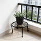 thumbnail image 4 of Soporte para plantas de hierro forjado – Estante para macetas de pie para uso interior y exterior, estante decorativo para plantas en maceta para la decoración del hogar, balcón, sala de estar., 4 of 6