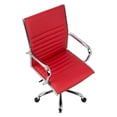 thumbnail image 5 of Master Contemporary Adjustable Office Chair with Swivel in Grey Faux Leather, 5 of 8