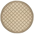 thumbnail image 2 of Safavieh Linden Danny Geometric Indoor/Outdoor Area Rug, Cream/Beige, 6'7" x 6'7" Round, 2 of 8