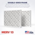 thumbnail image 2 of BNX TruFilter 16x20x2 MERV 13 (4-Pack) AC Furnace Air Filter - MADE IN USA - Electrostatic Pleated Air Conditioner HVAC AC Furnace Filters - Removes Pollen, Mold, Bacteria, Smoke, 2 of 5