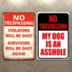 thumbnail image 2 of Placa Metal Vintage Advertencia Pintura Hierro Rectangular Bar para El 30x40cm 2 Uds., 2 of 9