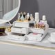thumbnail image 4 of Organizador de maquillaje, caja de almacenamiento de cosméticos, organizador de maquillaje, tocador, soporte de cosméticos de plástico con cajón, 4 of 4