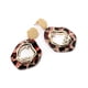 thumbnail image 4 of Accesorio de joyería de pendientes colgantes de diamantes de imitación de aleación colgante geométrico de mujer elegante (rojo), 4 of 6