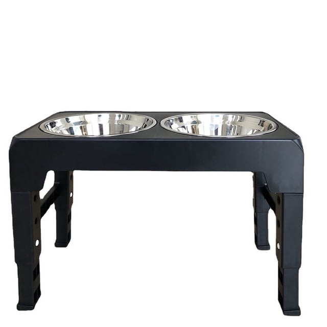 Elevated Dog Bowls Adjustable Elevated Dog Bowls Adjustable Dog Bowls Adjustable Raised Dog Bowl Dog Food Bowls Elevated Dog Bowls Stainless Steel Double Bowls Large Capacity