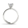 thumbnail image 3 of 1 Carat T.W. Diamond Princess-Cut Solitaire 14kt White Gold Engagement Ring, 3 of 5