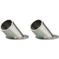 ABPETE Adjustable Closet Rod Bracket: 2PCS Stainless Steel Flange Socket Bracket Support Holder Closet Pole Holder - Fit 1 Inch Diameter Rod