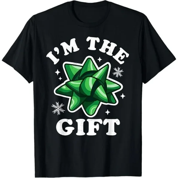 Im The Gift Funny Ugly Christmas Sweater Xmas Bow Unisex T-Shirt up to size 5XL