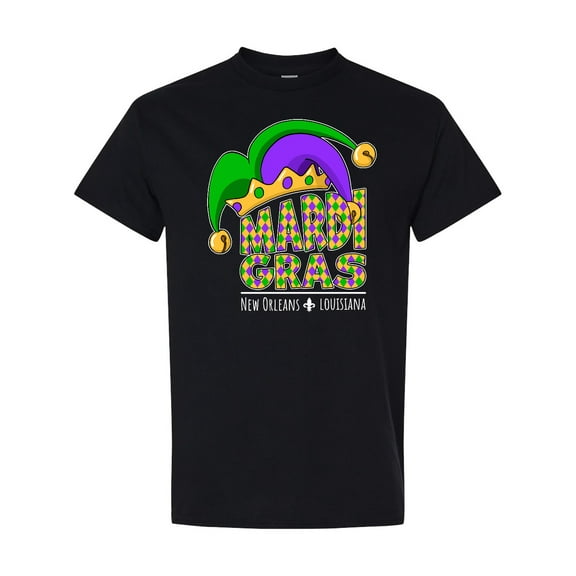 Inktastic Mardi Gras New Orleans Louisiana Jester Hat T-Shirt