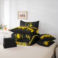 thumbnail image 4 of Erosebridal American Football 7 Pieces Comforter Sets Twin Size Pittsburgh Bedding Set for All Season Gifts for Football Fans Football City Bed in a Bag with Comforter, 4 of 5