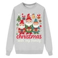 thumbnail image 3 of Fiaer Christmas with Family Sweatshirts Funny Santa Graphic Xmas Pullover Long Sleeve Trendy Crew Neck Comfort Holiday Tops Kid 110, 3 of 5