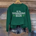 thumbnail image 3 of Guluxicc Women's Sweatshirts Casual Long Sleeve Graphic Printed Shirts St. Patrick's Day Pullover Tops, M, 3 of 6