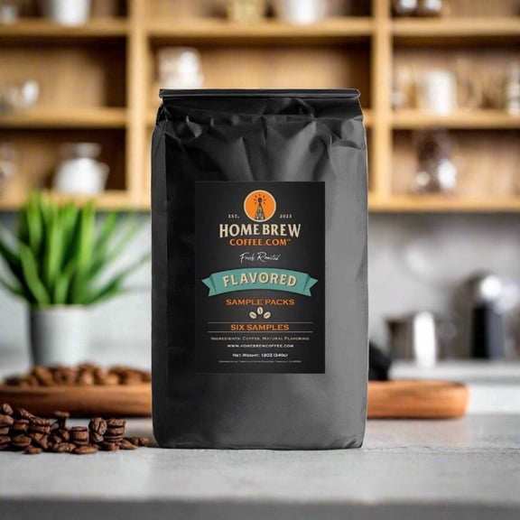 Flavored Coffees (Sample Pack), Six, 2 ounce packs