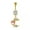 1, variant on Moon Star Belly Button Ring Fashion Navel Ring Barbell Body Piercing Jewelry-10
