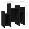 thumbnail image 4 of vidaXL Side Cabinet Black 60x26x60 cm Engineered Wood, 4 of 4