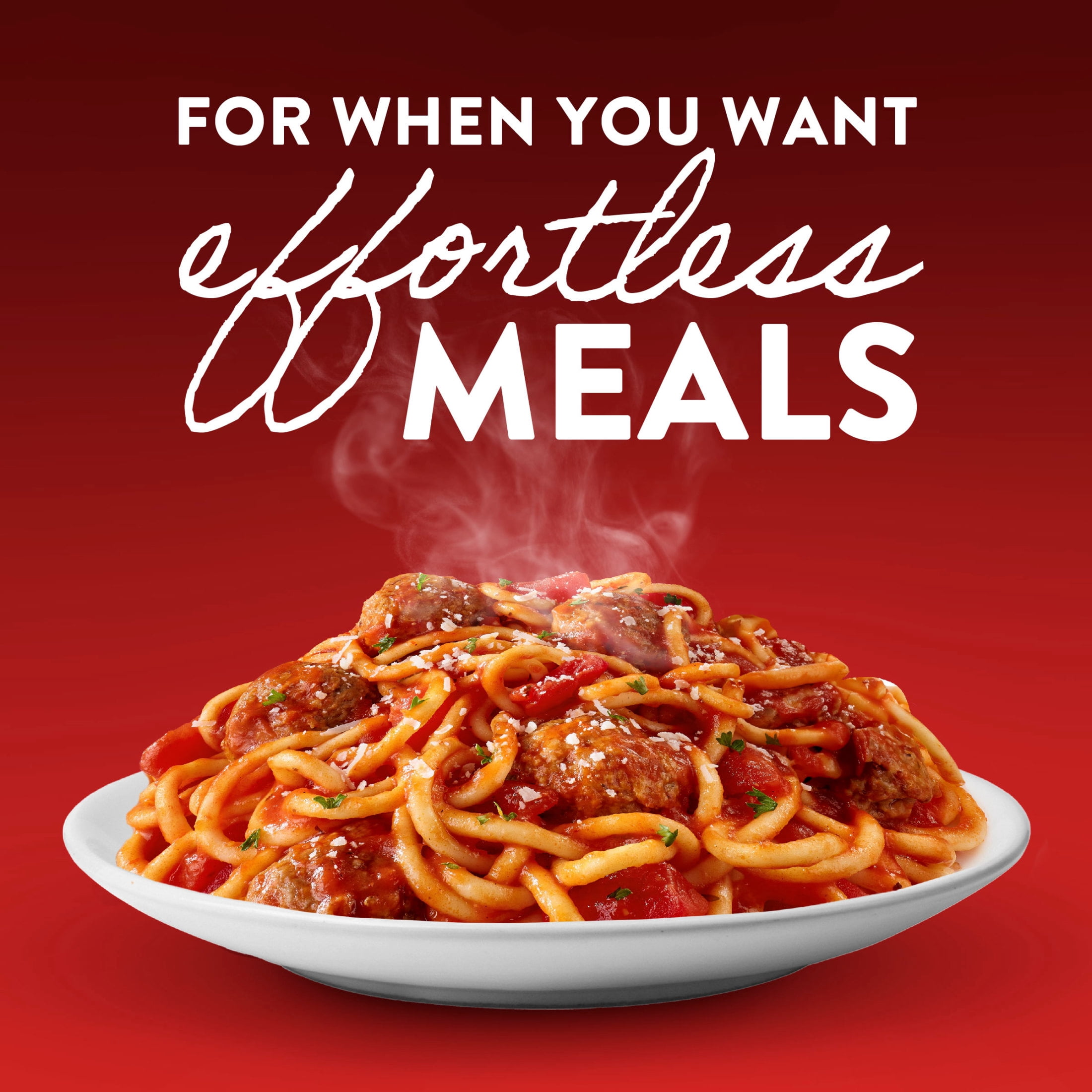 Stouffer's Spaghetti with Meatball, Single Serve, Frozen Entrees for One, Ready to Cook Easy Dinners, Protein Frozen Meals 12.625 oz