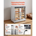 thumbnail image 6 of VEVOR Electric Hot Box Food Warmer, 5-Tier Commercial Warming Cabinet with Water Tray, Double-Door and Adjustable Shelves, Stainless Steel Food Warmer Cabinet, for Restaurant, Kitchen, Pizza, Chicken, 6 of 9
