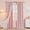 Blush Pink, variant on Lilac Curtains for Girls Bedroom Nursery Curtain with White Pom Pom Sheer Window Drapes Back Tab Room Darkening Double Layer 72 Inches Length 2 Panels, Light Purple, W52 X L72