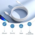 thumbnail image 4 of PinesC USB C to USB C Charger Cable [2-Pack 2M+3M] for 16 Charger Cable 60W USB C Cable Nylon Braided Type C Charger Cable Fast Charging for 15/Pro Max/Pro/Plus Switch, 4 of 5