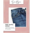 thumbnail image 4 of Jessica Simpson Stretch Denim Shorts for Girls, Washed Vintage Style Jean Shorts, 4 of 7