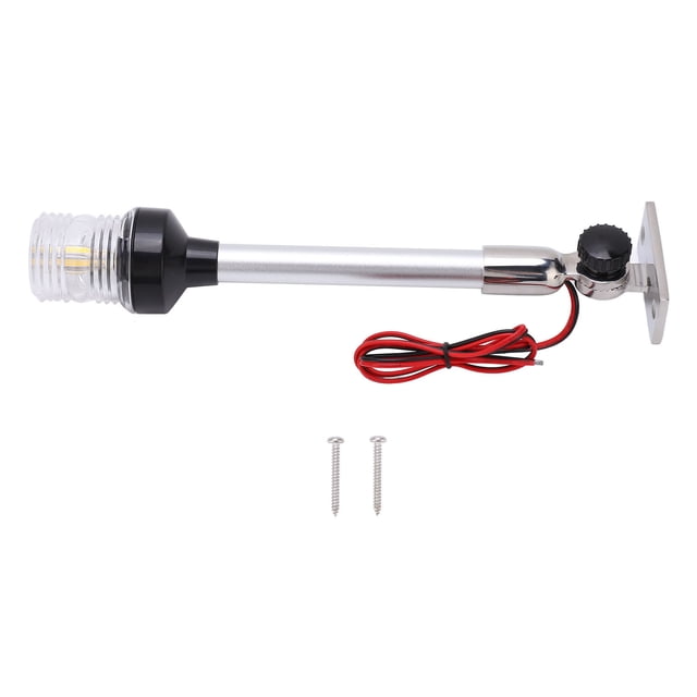 Uadme Navegación All Round Light DC12V - 24V IP66 Grado Impermeable Luces de señal de 12 Pulgadas para Yates Marinos con Equipo eléctrico de Tornillo