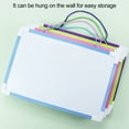 thumbnail image 4 of Musbetu Hanging Rope Magnetic Whiteboard Set with PVC Frame Smooth Writing Surface Magnetic Dry Erase Board with Pen 2 Buckles, 4 of 7